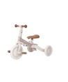 16180 Triciclo con Barra Blanco Flores