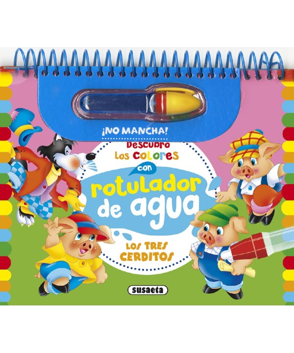 16321 Rotulador de Agua Los tres cerditos