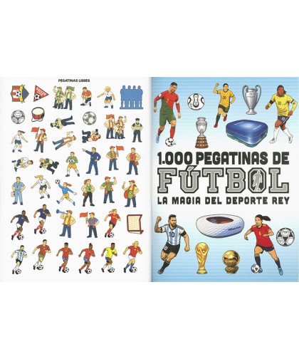 16370 1000 pegatinas fútbol la magia del rey