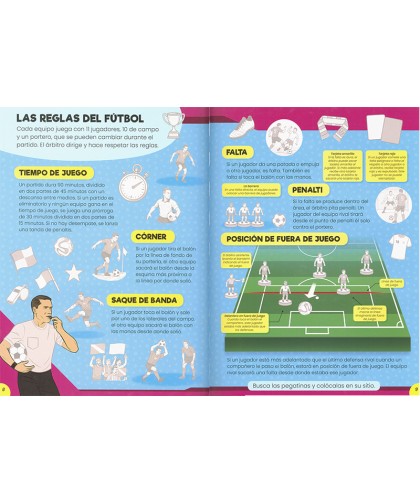 16371 1000 pegatinas fútbol la magia del rey