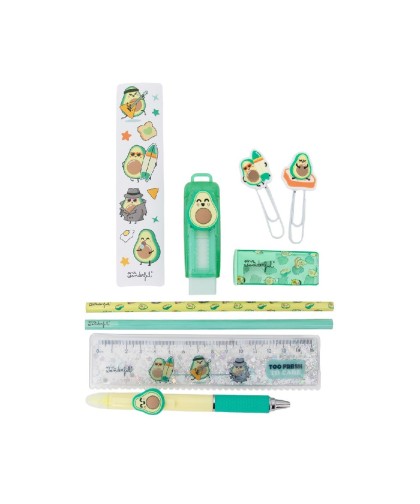 16555 Estuche rígido con accesorios de escritura - Avocado