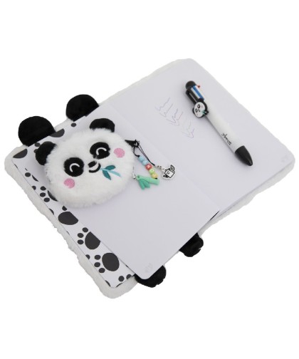 16580 Set de libreta A5 + monedero + boli borrable - Panda