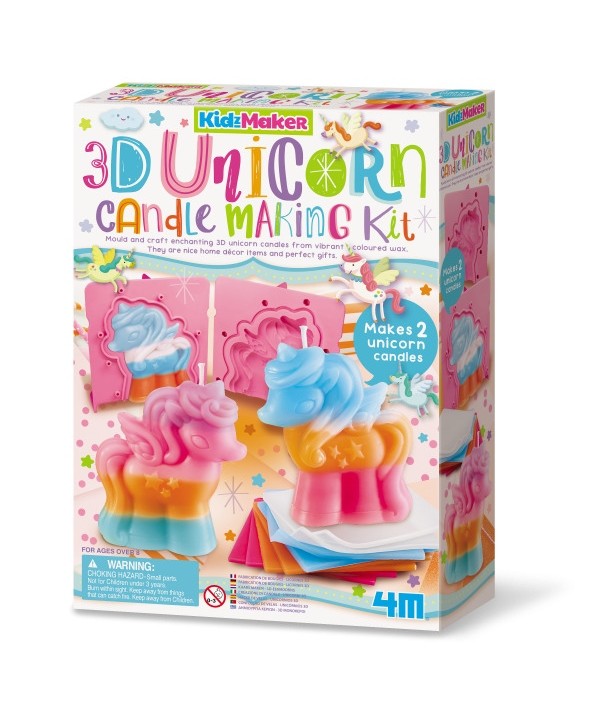 16628 Kidz Maker Velas Unicornio 3D