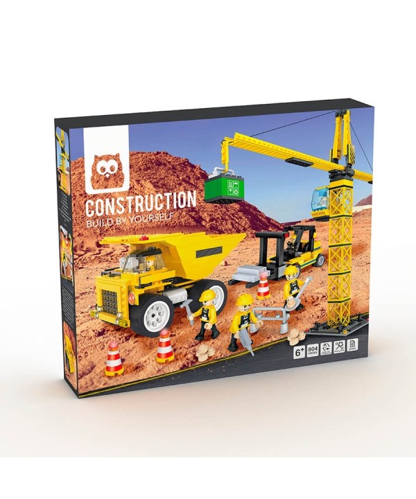 16795 Bloques de construcción zona en obras - 804 piezas