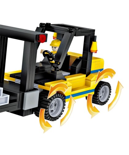 16798 Bloques de construcción zona en obras - 804 piezas