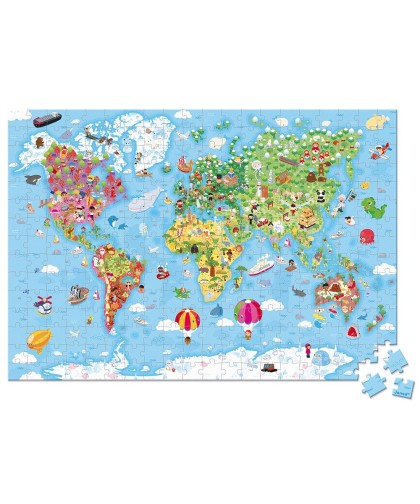 1867 Puzzle Gigante Del Mundo