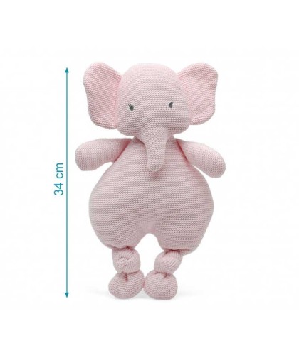 204 Peluche Elefante Rosa Algodon