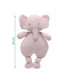 204 Peluche Elefante Rosa Algodon