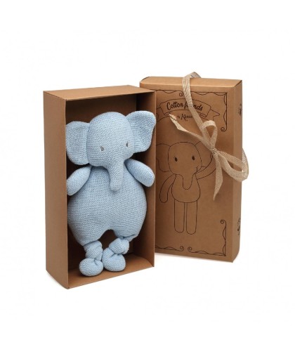 208 Peluche Elefante Azul Algodon