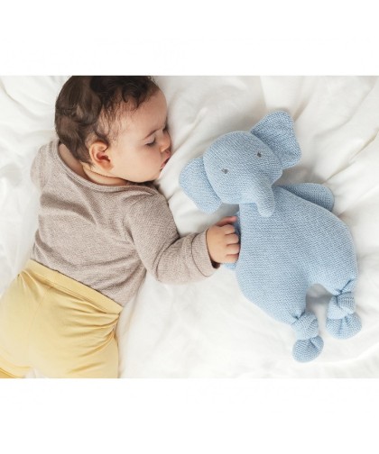 211 Peluche Elefante Azul Algodon