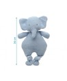 212 Peluche Elefante Azul Algodon