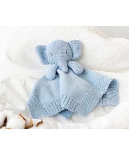 224 Doudou Elefante Azul Algodon