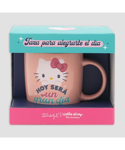 2571 Taza Hello Kitty x Mr. Wonderful - Hoy será un gran día