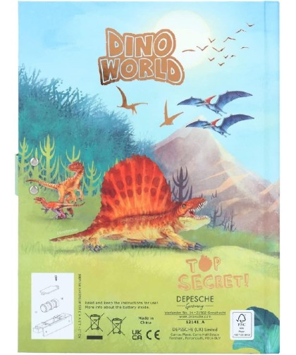 2666 Dino World Diario con Codigo y Sonido