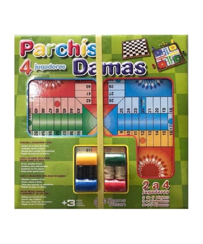 2874 Tablero Grande Parchis y Damas