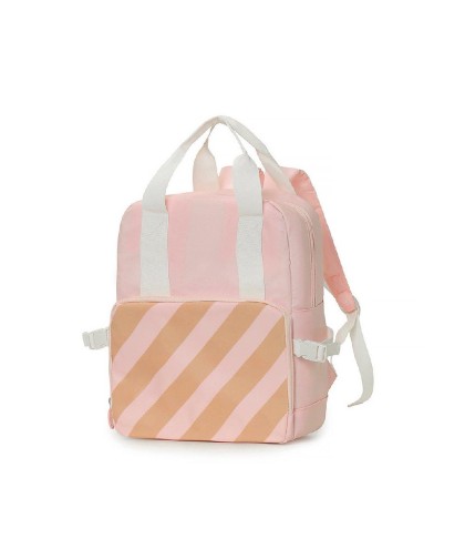 2907 Mochila Térmica Big Stripes Pink