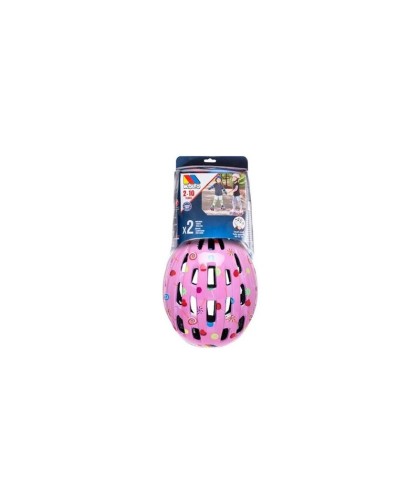 3477 Set Casco + Protecciones Rosa