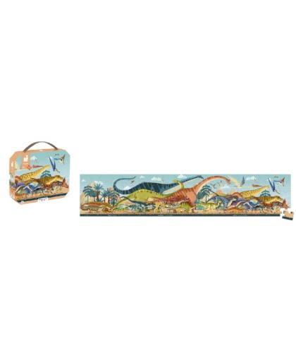 4010 Puzzle Panoramico Dino 100 Pcs