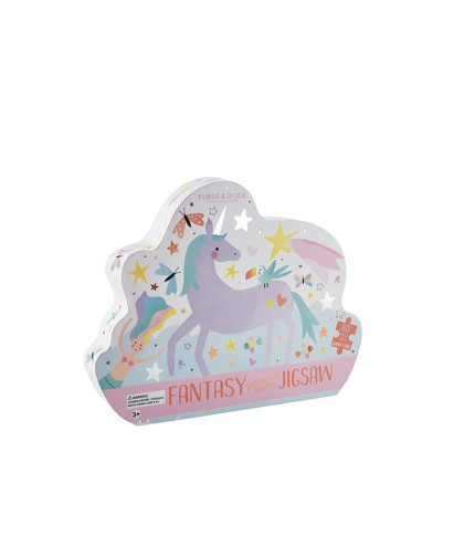 4167 Puzzle Con Forma Unicornio 80 Pcs