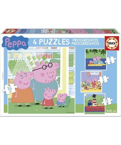 424 Puzzles Progresivos Peppa Pig 6+9+12+16