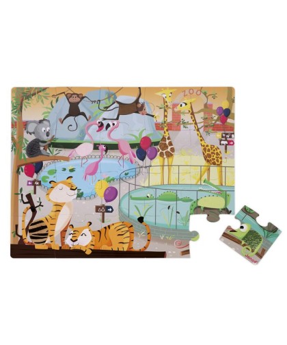 4336 Puzzle Tactil "Un Dia En El Zoo" 20 Pcs