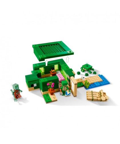 5012 Lego Minecraft La Casa Tortuga De La Playa