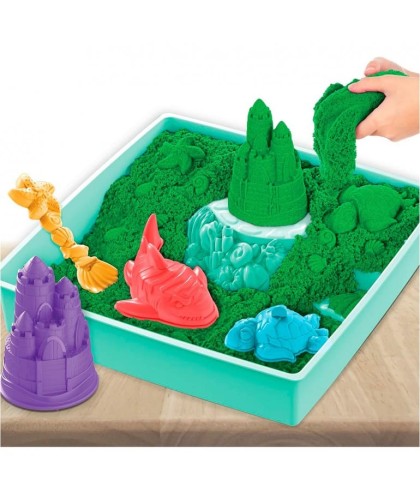 5907 Kinetic Sand Sandbox Set - Verde