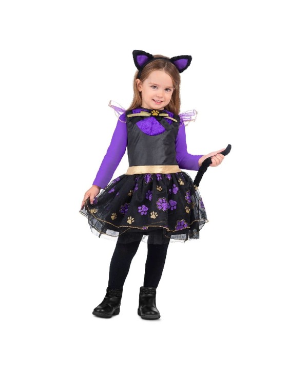 5935 Gatita Violeta Halloween 3-4 Años