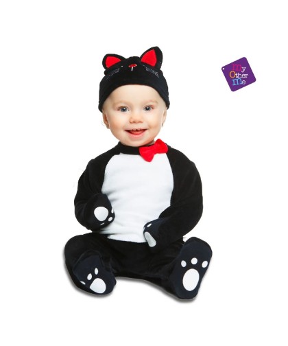 5946 Gatito Negro Halloween 0-6 Meses