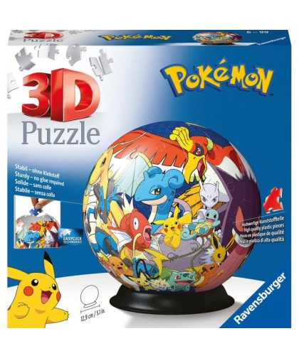 6254 Puzzle 3D Bola Pokemon