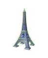 6256 Puzzle 3D Torre Eiffel Glow Dark 50 Aniversario