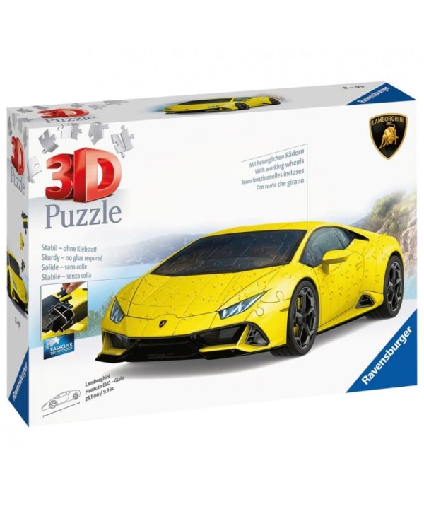 6257 Puzzle 3D Lamborghini Huracán EVO Amarrillo