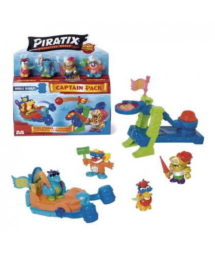 6366 Piratix Shark Treasure Captain Pack