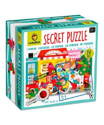 6536 Secret Puzzle - Bomberos 24 Pcs