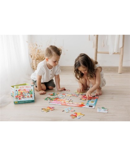 6540 Secret Puzzle - Bomberos 24 Pcs