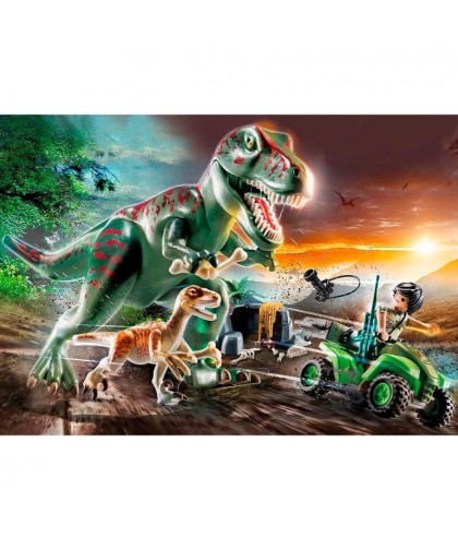 7018 Tiranosaurus Rex Con Explorador Dinos