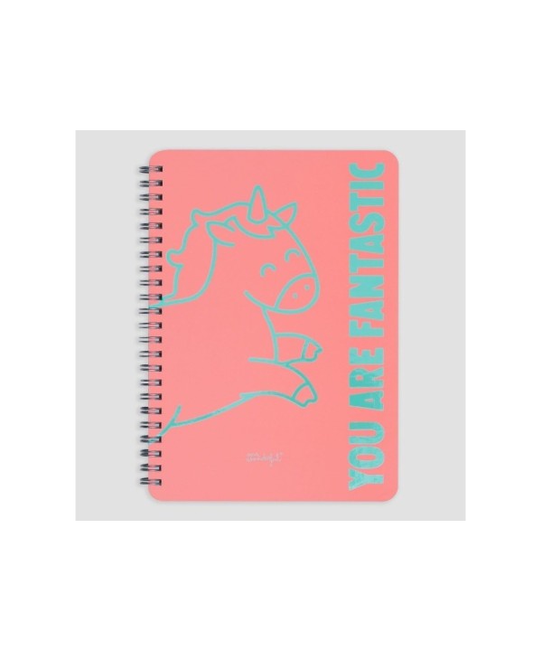 7332 Libreta A4 Unicornio pink - You are fantastic
