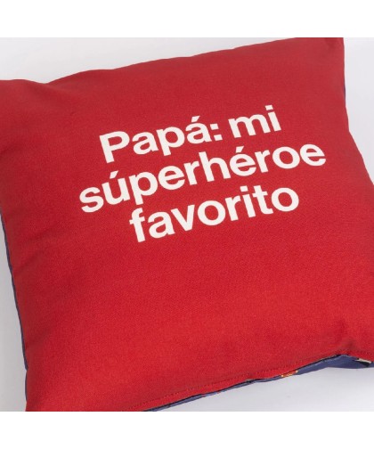 7466 Funda de cojín "Papá: mi superhéroe favo