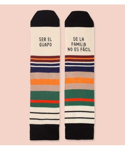 7556 Calcetines "Ser el guapo de la familia no es fácil" Talla 42-46