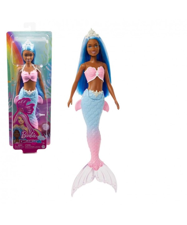 771 Barbie Sirena Dreamtopia Pelo Azul