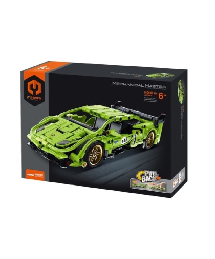 7664 iMMaster Coche de carreras verde - 457pcs