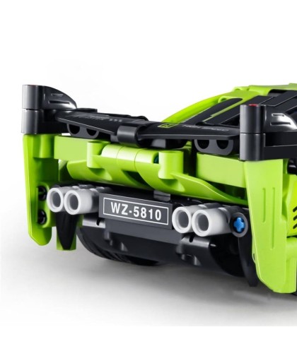 7668 iMMaster Coche de carreras verde - 457pcs