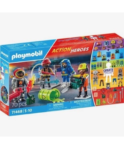 7718 Playmobil 71468, My figures: bomberos