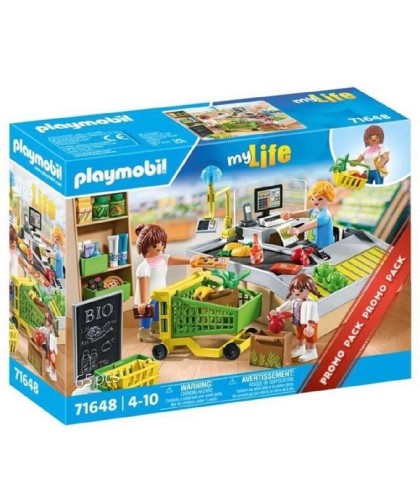 7732 Playmobil 71648, Promo Pack supermercado ecológico