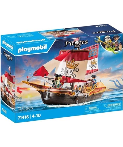 7737 Playmobil 71418, Barco pirata