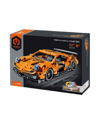 7746 iMMaster Coche de carreras naranja - 490pcs