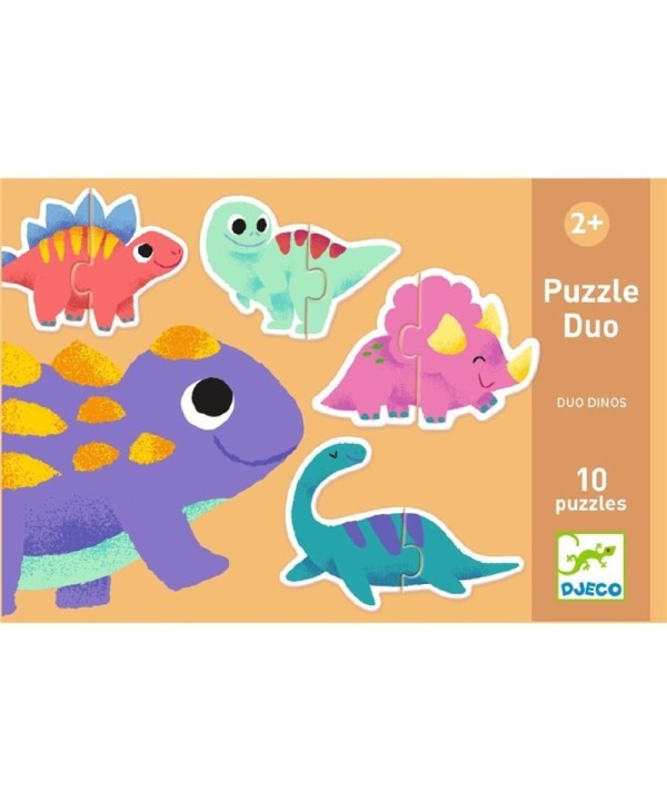 8038 Educativos Puzzle dúo Dinos