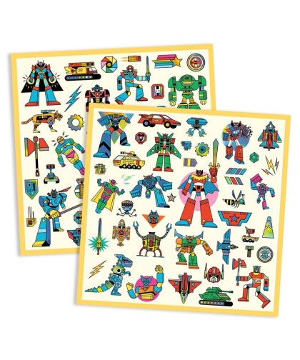8058 Pegatinas Robots