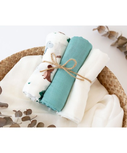 888 Muselina 70X70 Cm Bambu Verde