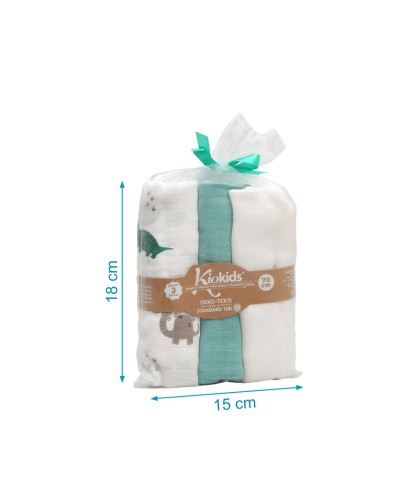 892 Muselina 70X70 Cm Bambu Verde